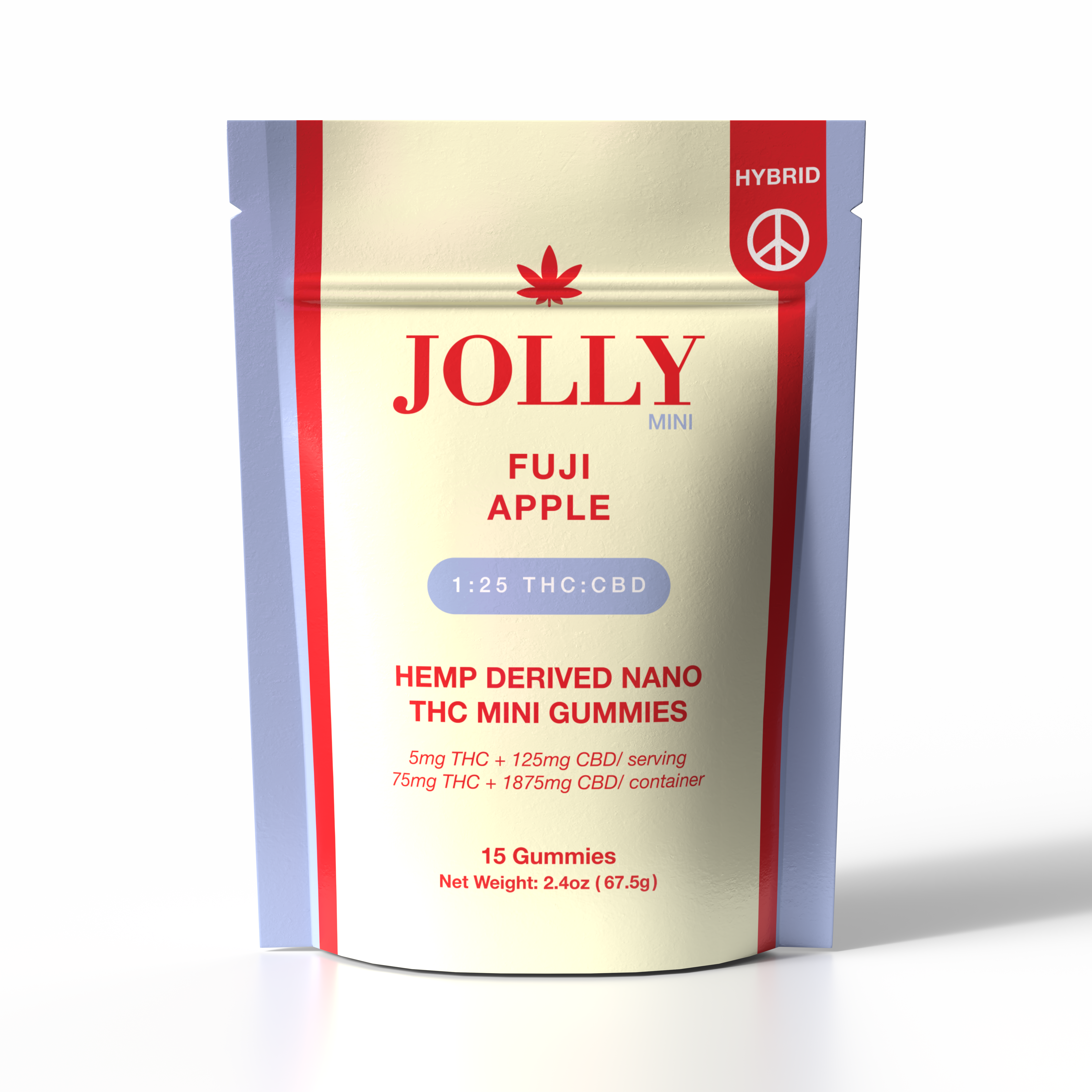 JOLLY 1:25 THC:CBD Fuji Apple Gummies JOLLY 1:25 THC:CBD Fuji Apple Gummies