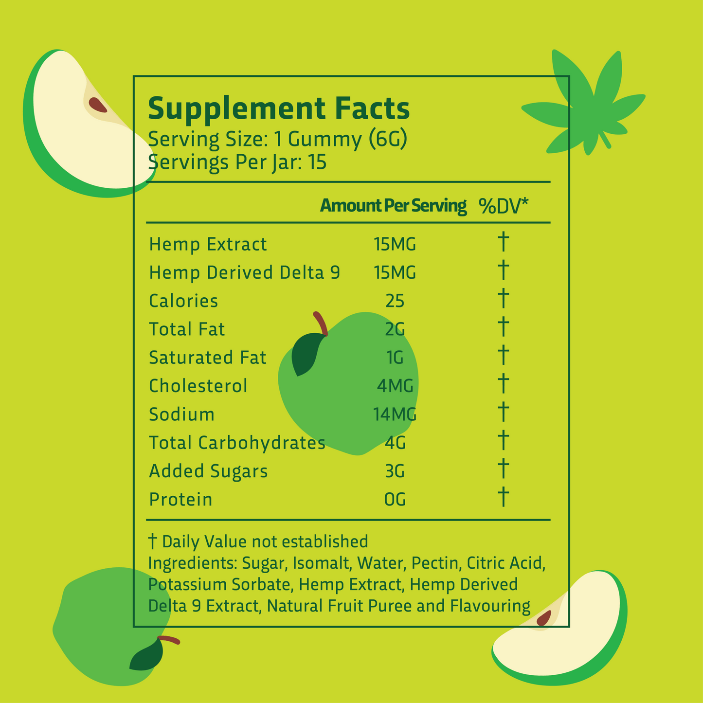 JOLLY - SOUR APPLE - Gummies