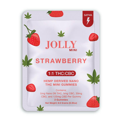 JOLLY - STRAWBERRY (SATIVA) - Mini Gummies
