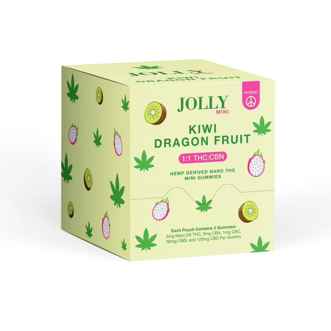 JOLLY Kiwi Dragon Fruit 1:25 THC:CBD Gummies 30 Count Box of 2-Packs