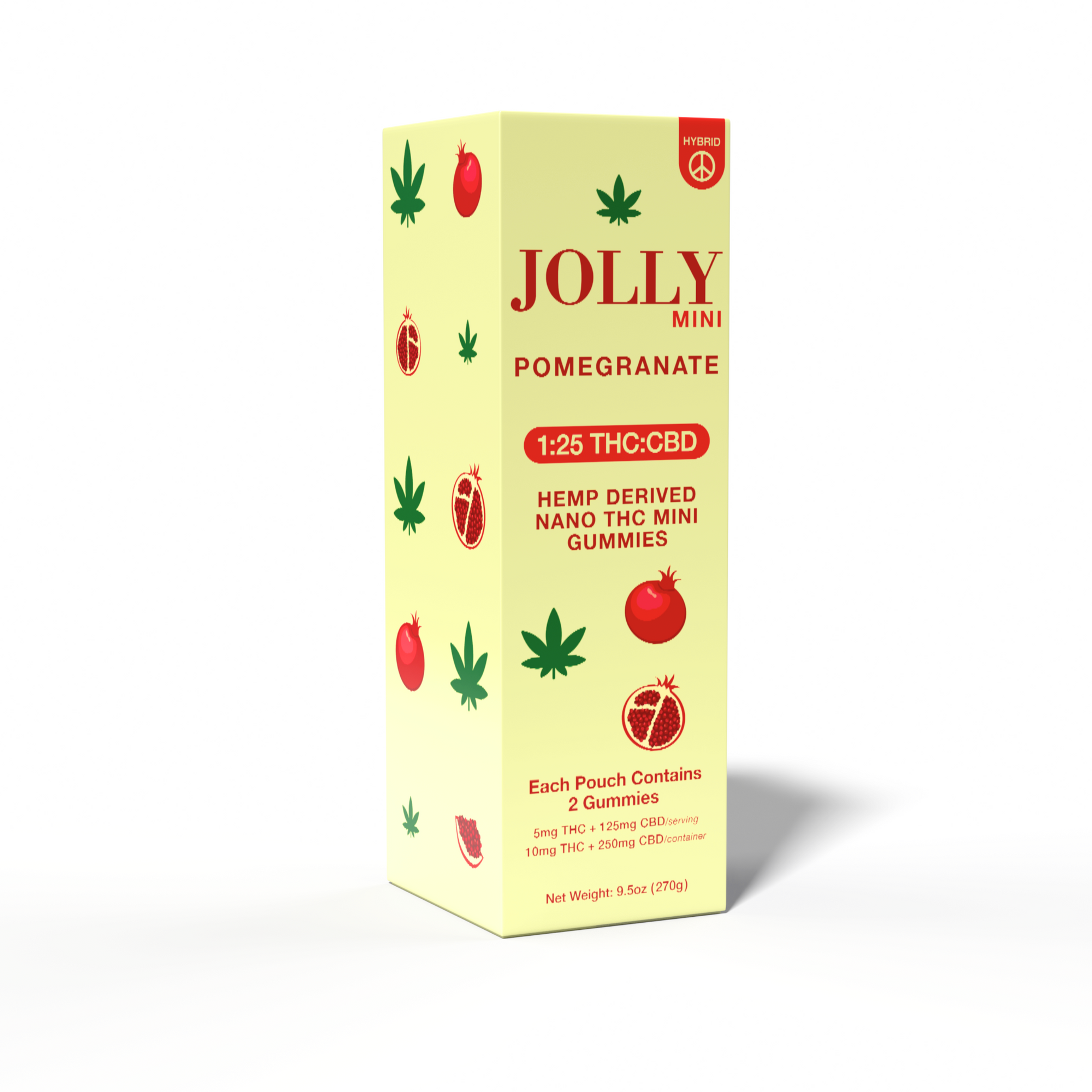 5 MG POMEGRANATE GUMMIES - JOLLY