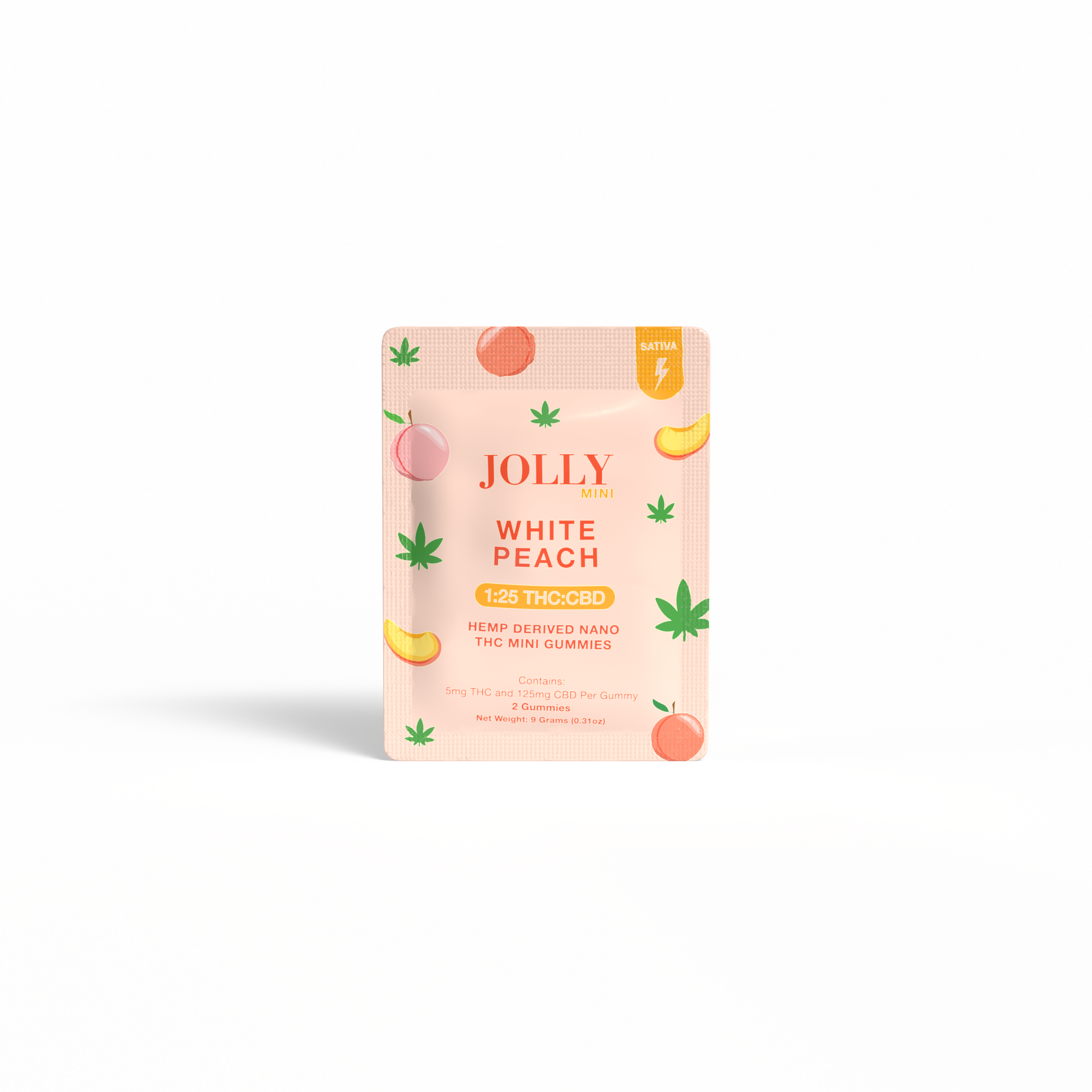 WHITE PEACH GUMMIES (SATIVA).