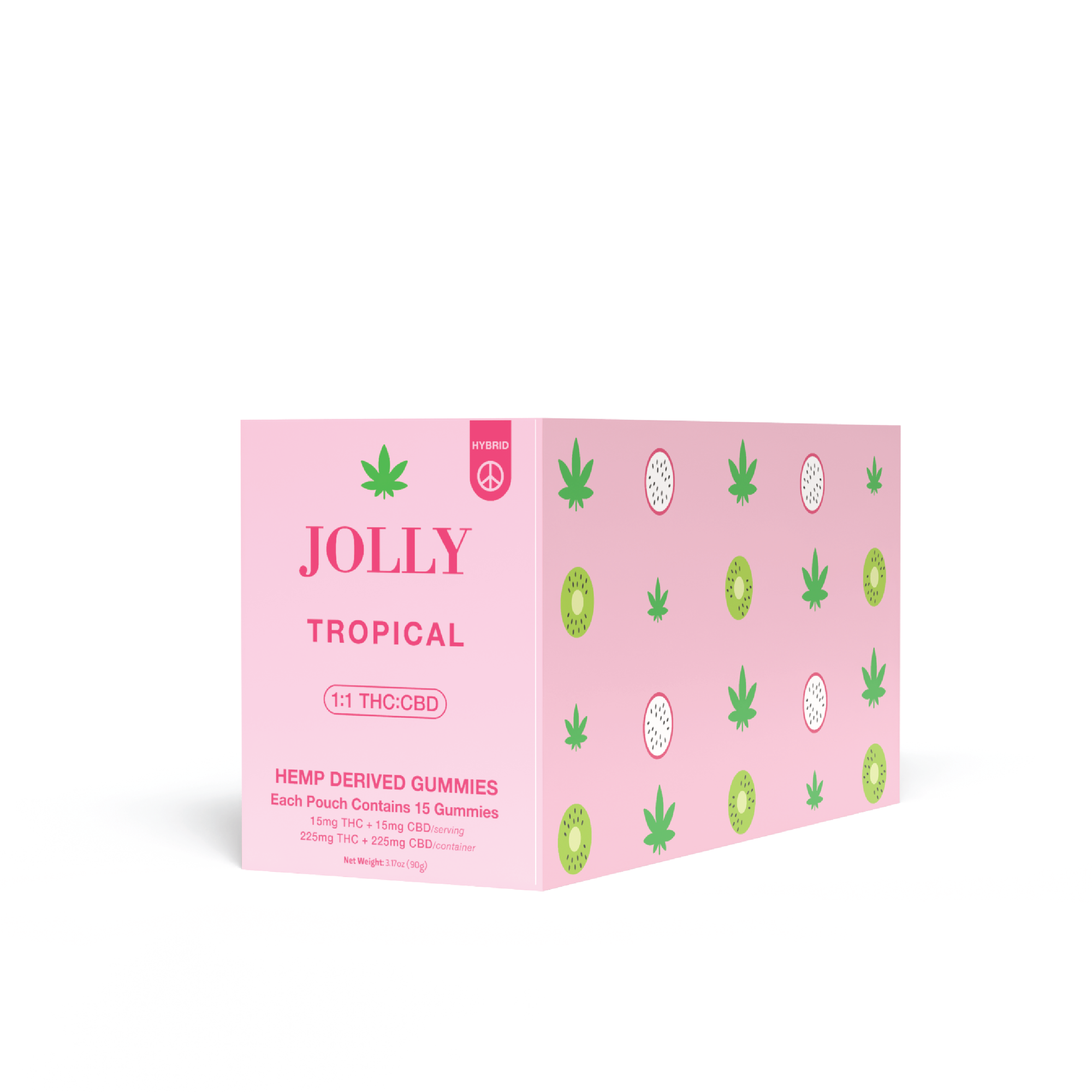TROPICAL DISPLAY OF 15 COUNT POUCHES - 150 GUMMIES