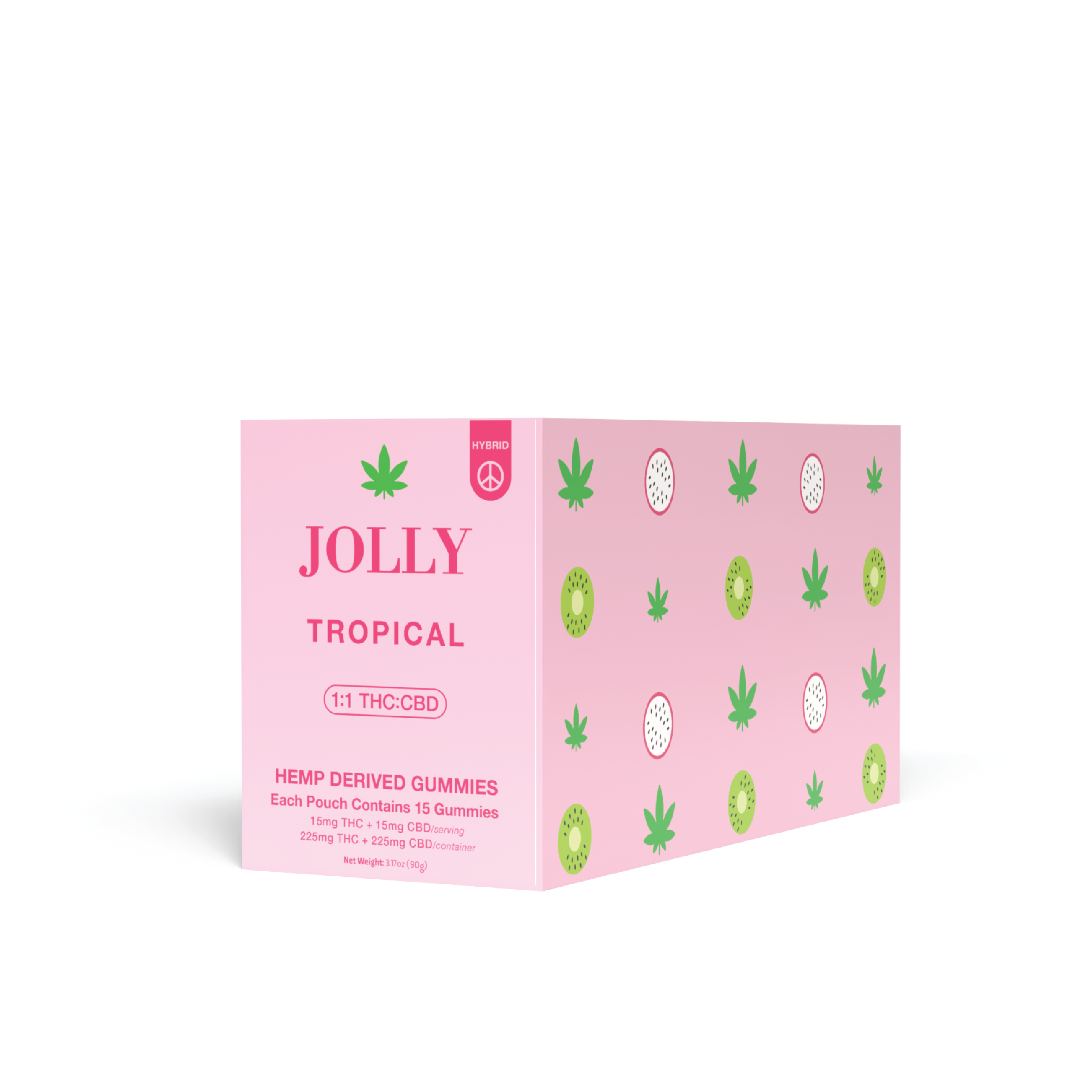 TROPICAL DISPLAY OF 15 COUNT POUCHES - 150 GUMMIES