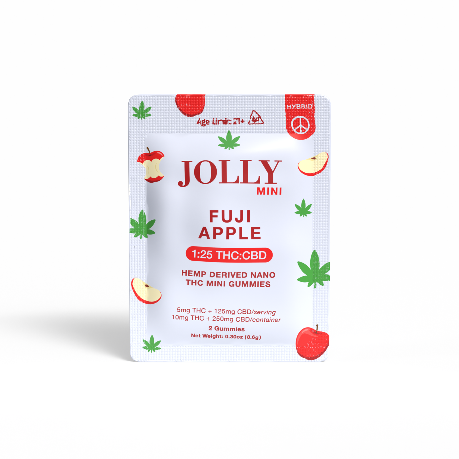JOLLY 1:25 THC:CBD Fuji Apple Gummies