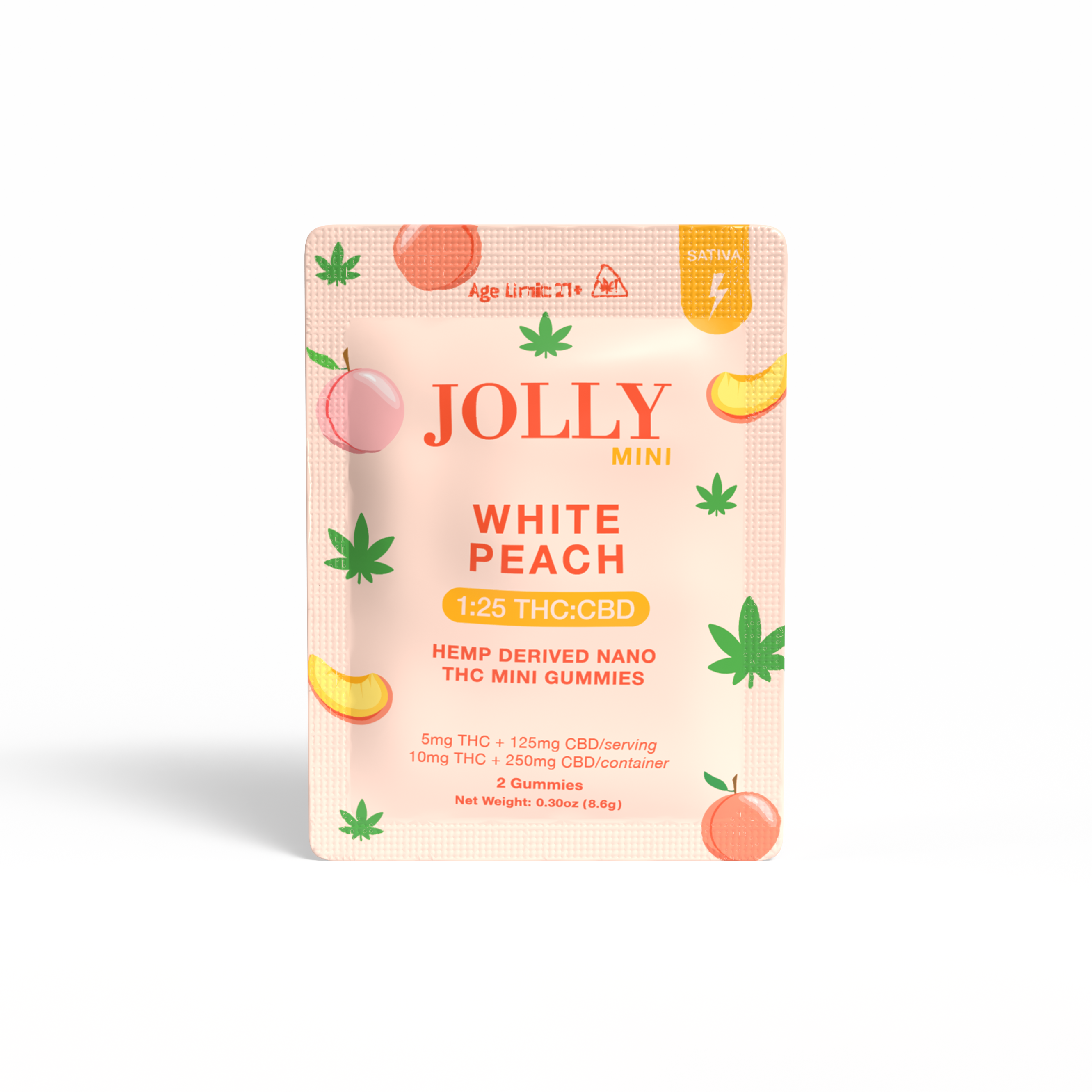 WP 2COUNT GUMMIES 1:25 SATIVA
