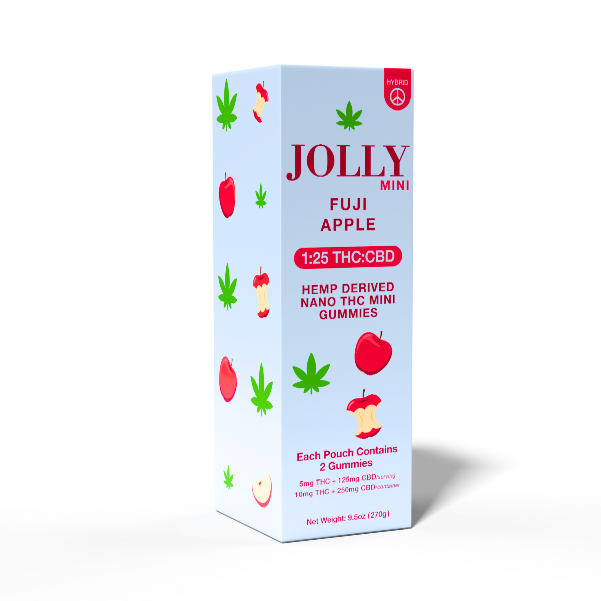 JOLLY 1:25 THC:CBD Fuji Apple Gummies