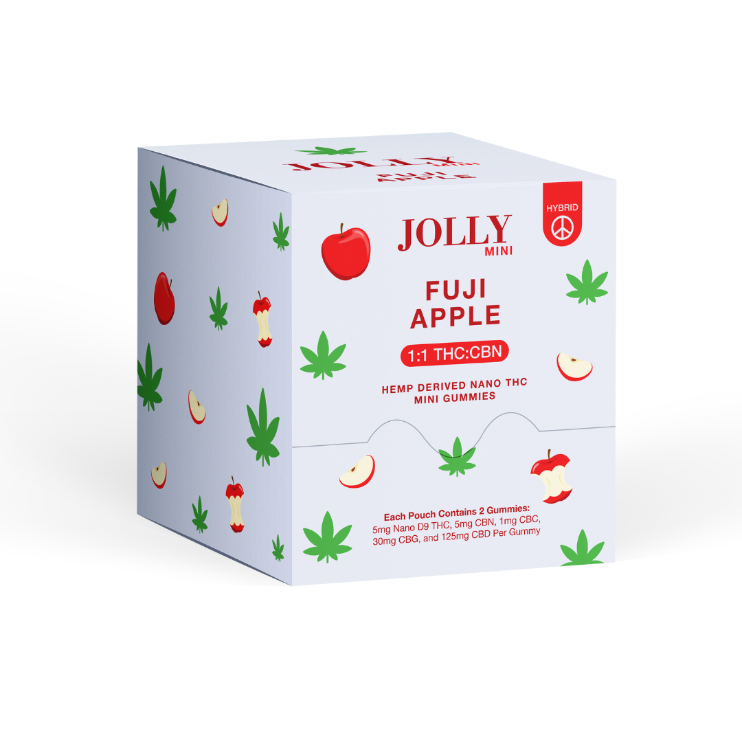 JOLLY Fuji Apple 1:25 THC:CBD Gummies 30 Count Box of 2-Packs