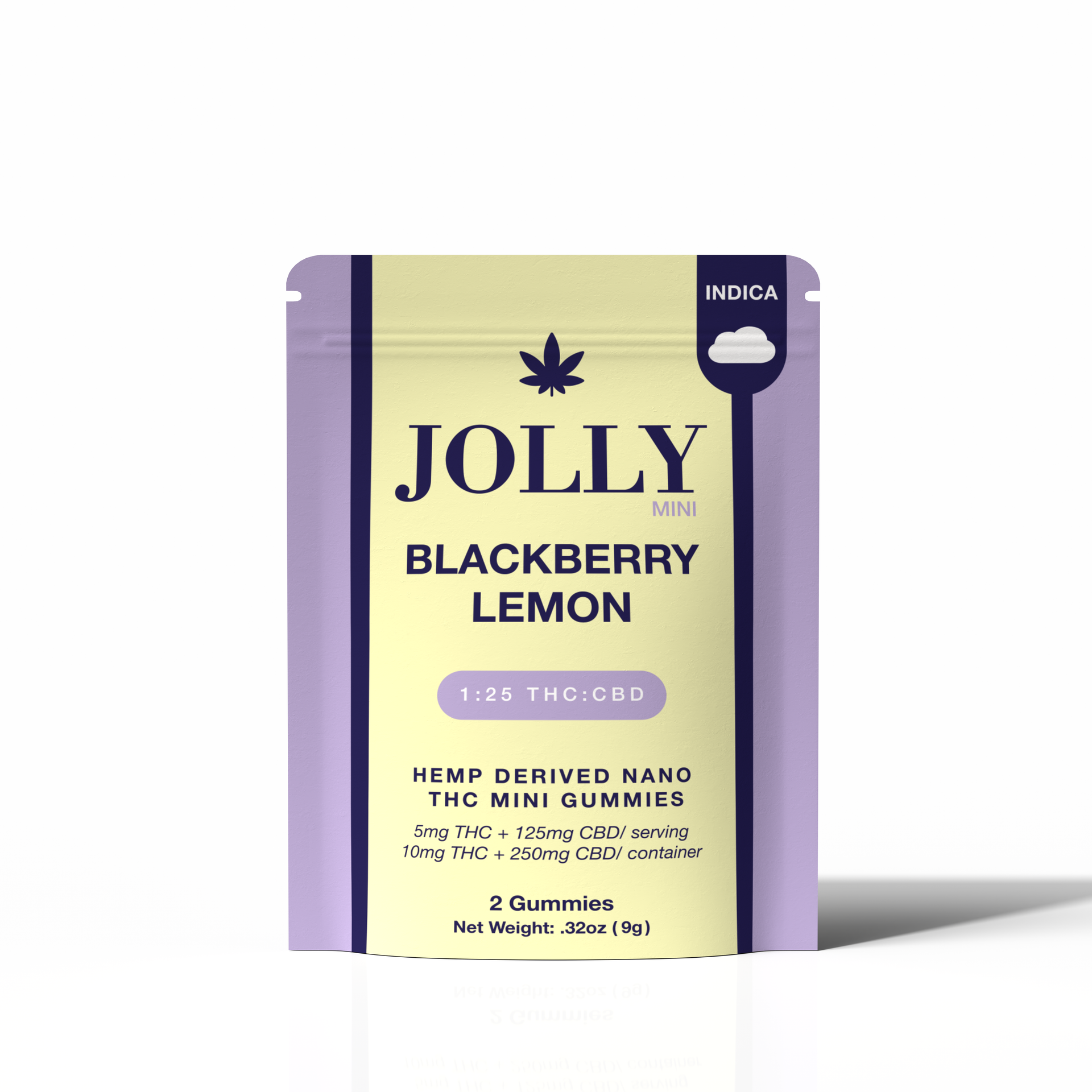 JOLLY 1:25 THC:CBD Blackberry Lemon Sleep Gummies