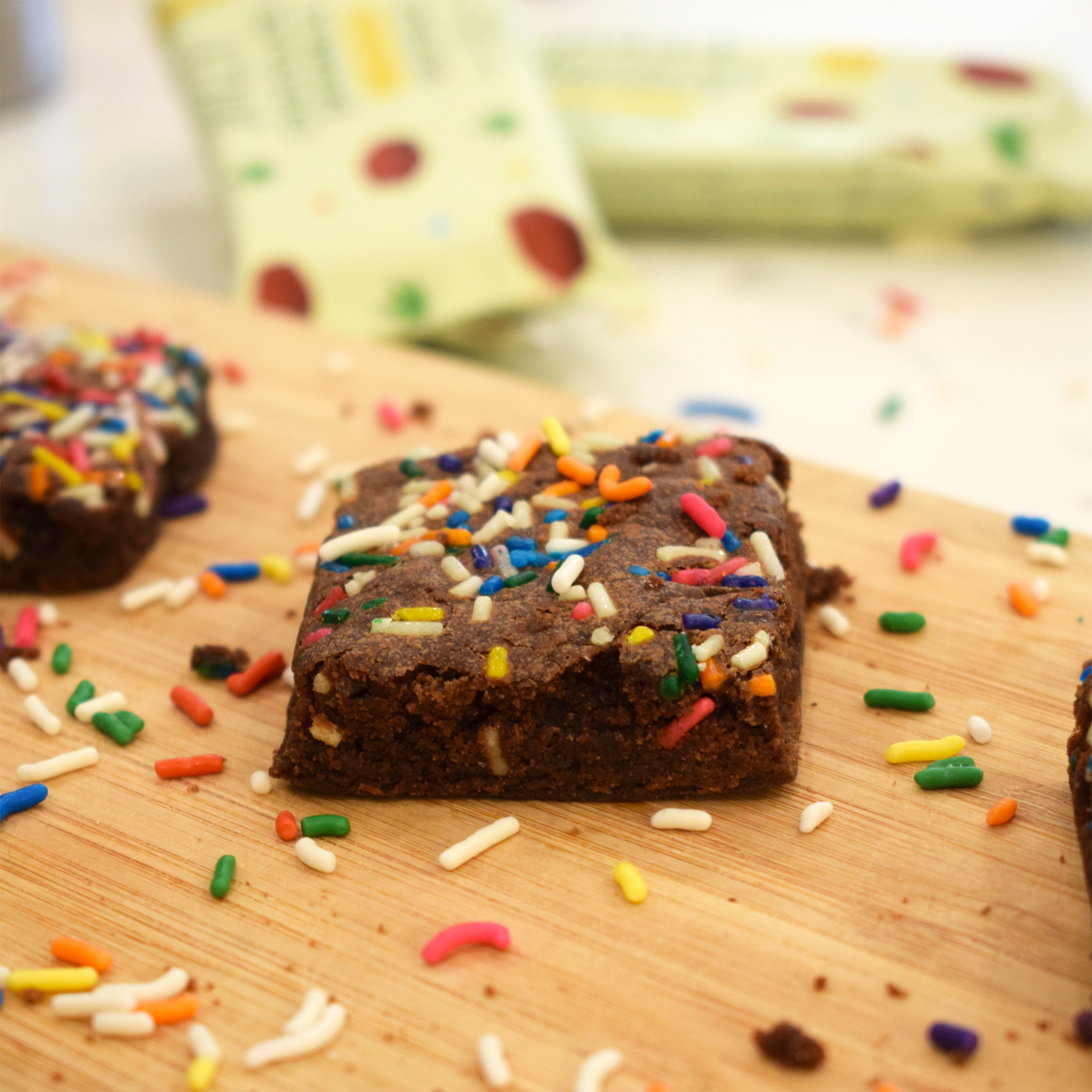 CHOCOLATE SPRINKLE BROWNIE