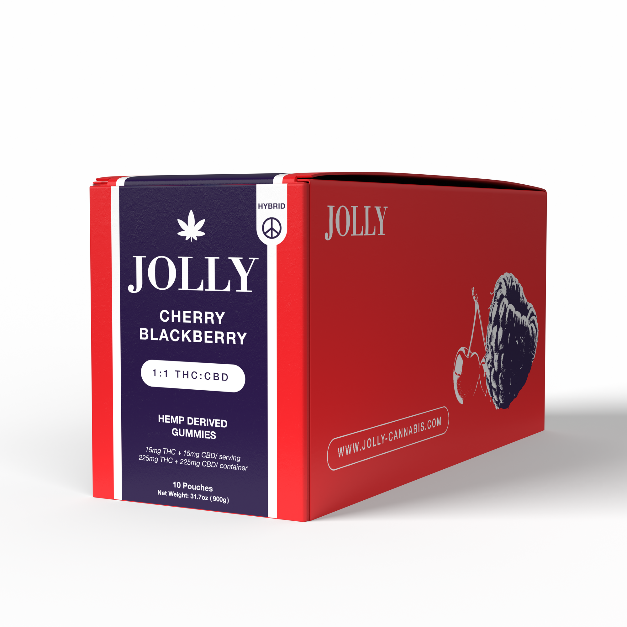 15MG CHERRY BLACKBERRY GUMMIES - JOLLY