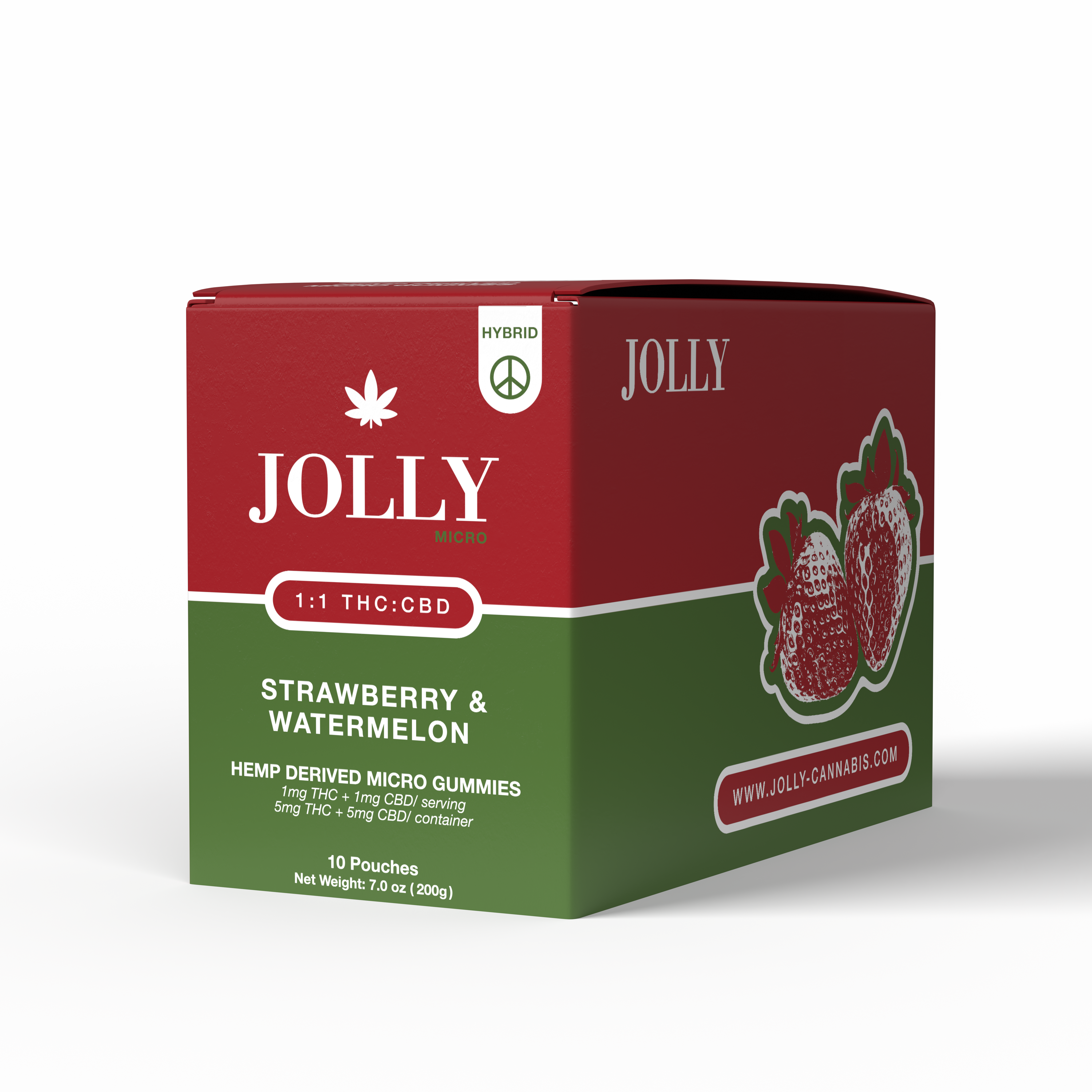 1MG 1:1 STRAWBERRY AND WATERMELON MICRO BITES - JOLLY