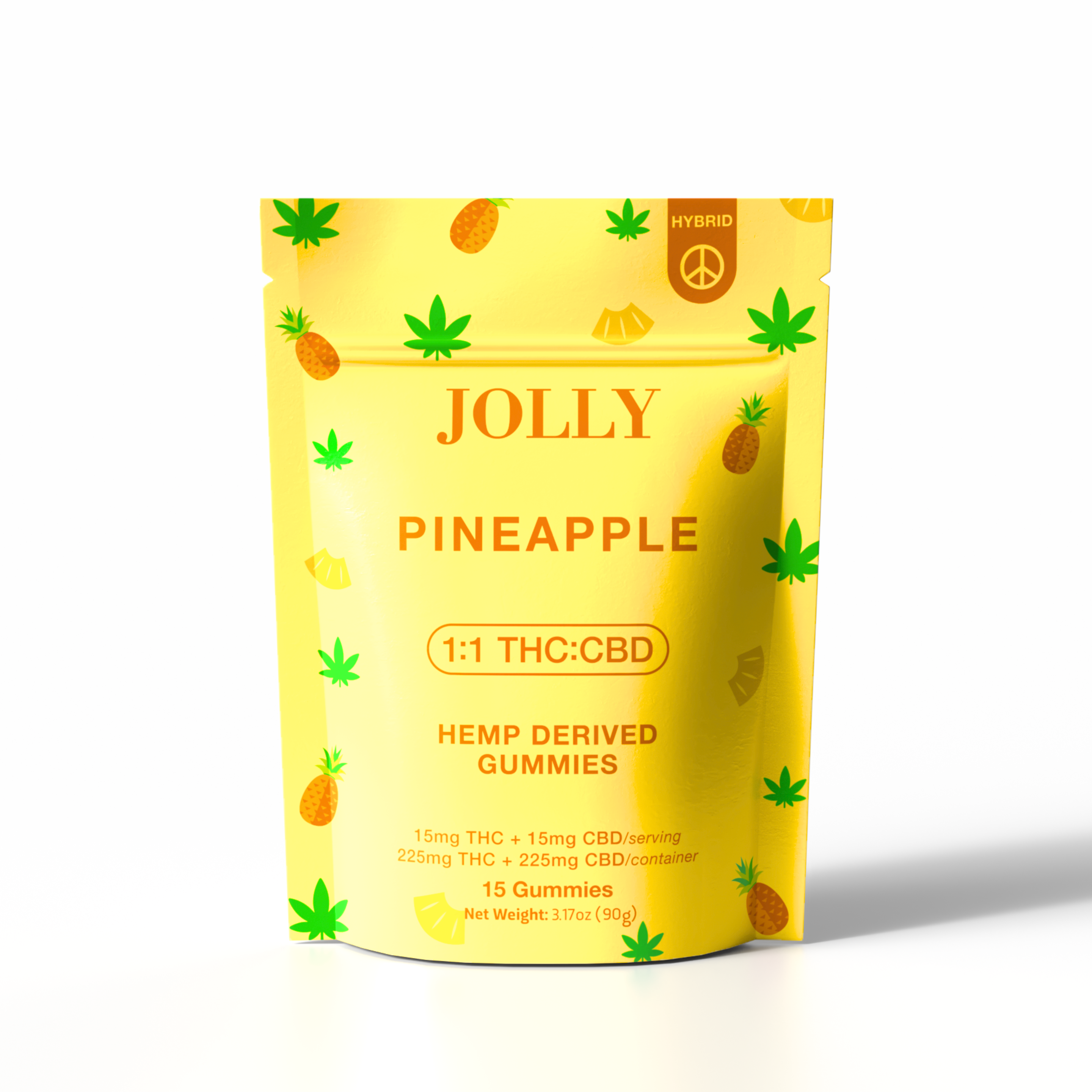 15MG PINEAPPLE GUMMIES - JOLLY