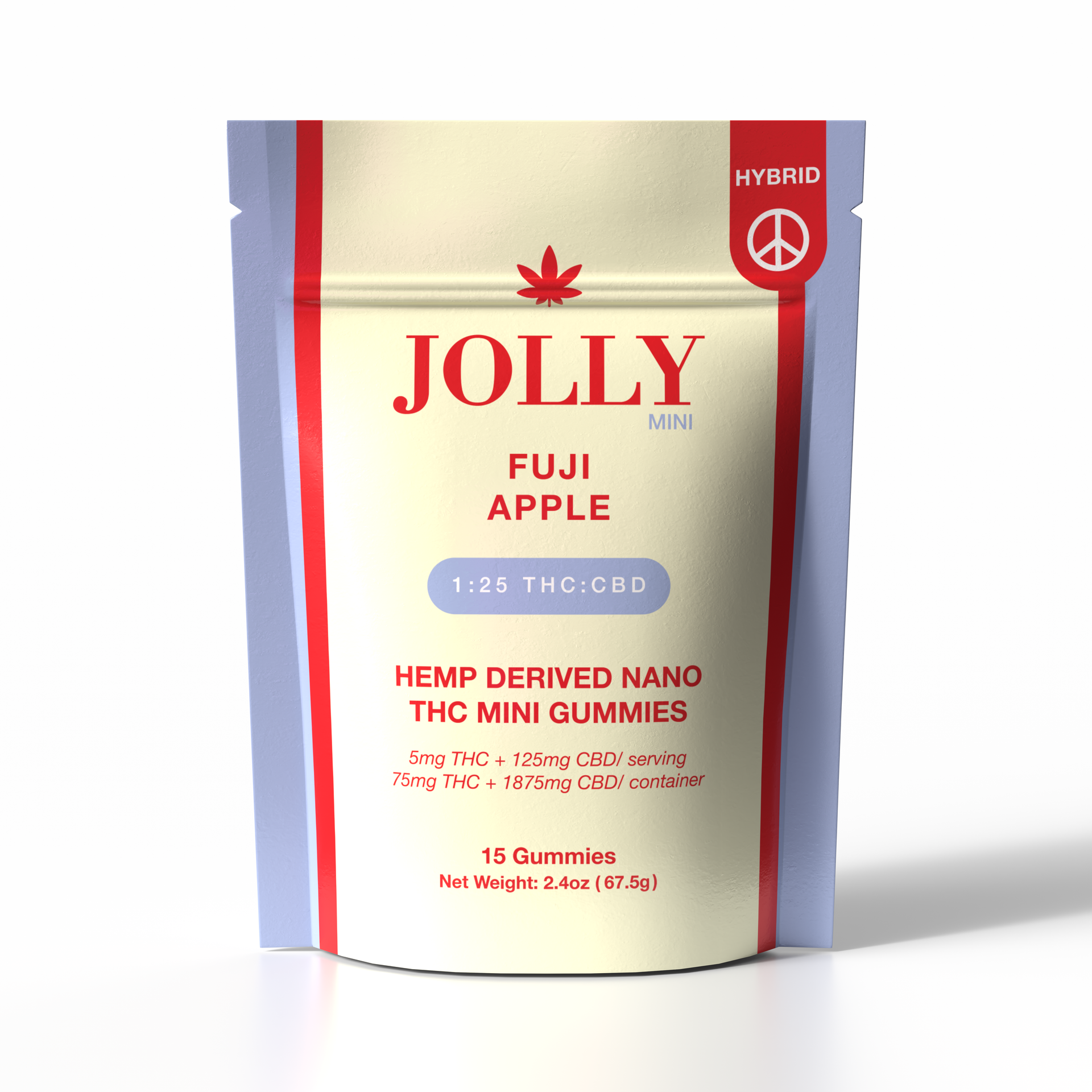 JOLLY 1:25 THC:CBD Fuji Apple Gummies