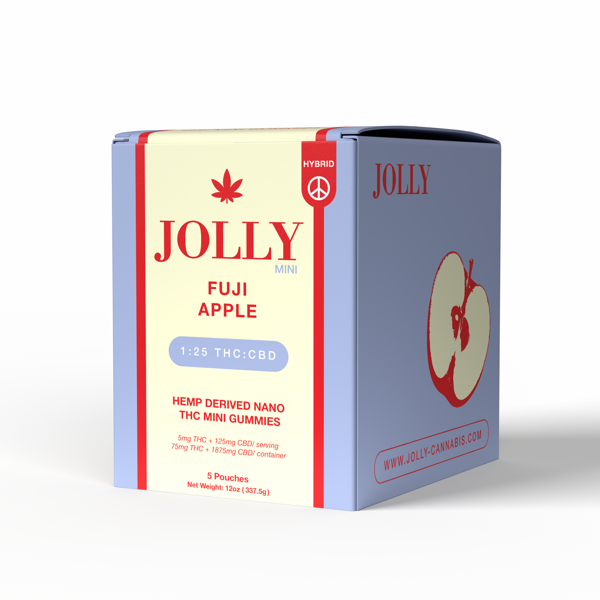 JOLLY 1:25 THC:CBD Fuji Apple Gummies