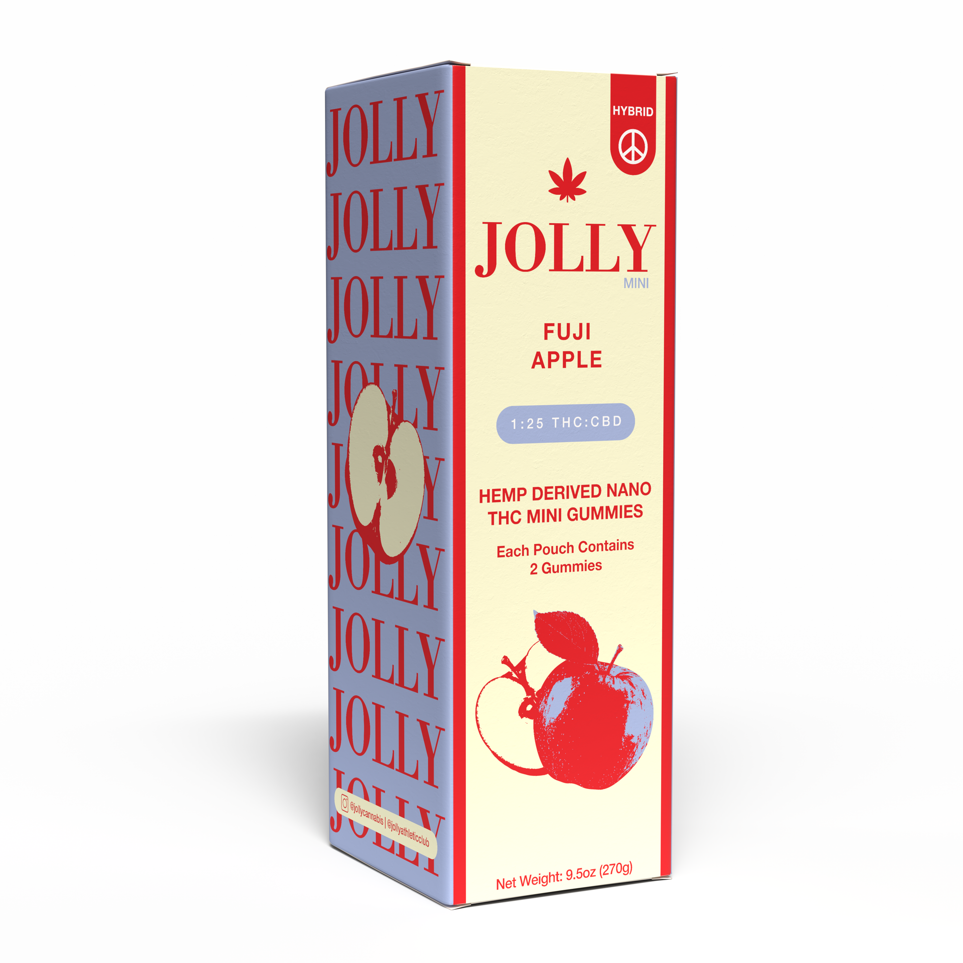 JOLLY 1:25 THC:CBD Fuji Apple Gummies