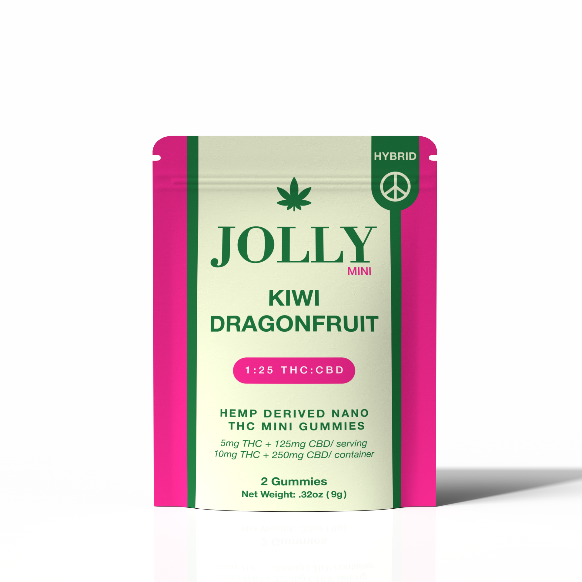 JOLLY 1:25 THC:CBD Kiwi Dragon Fruit Gummies