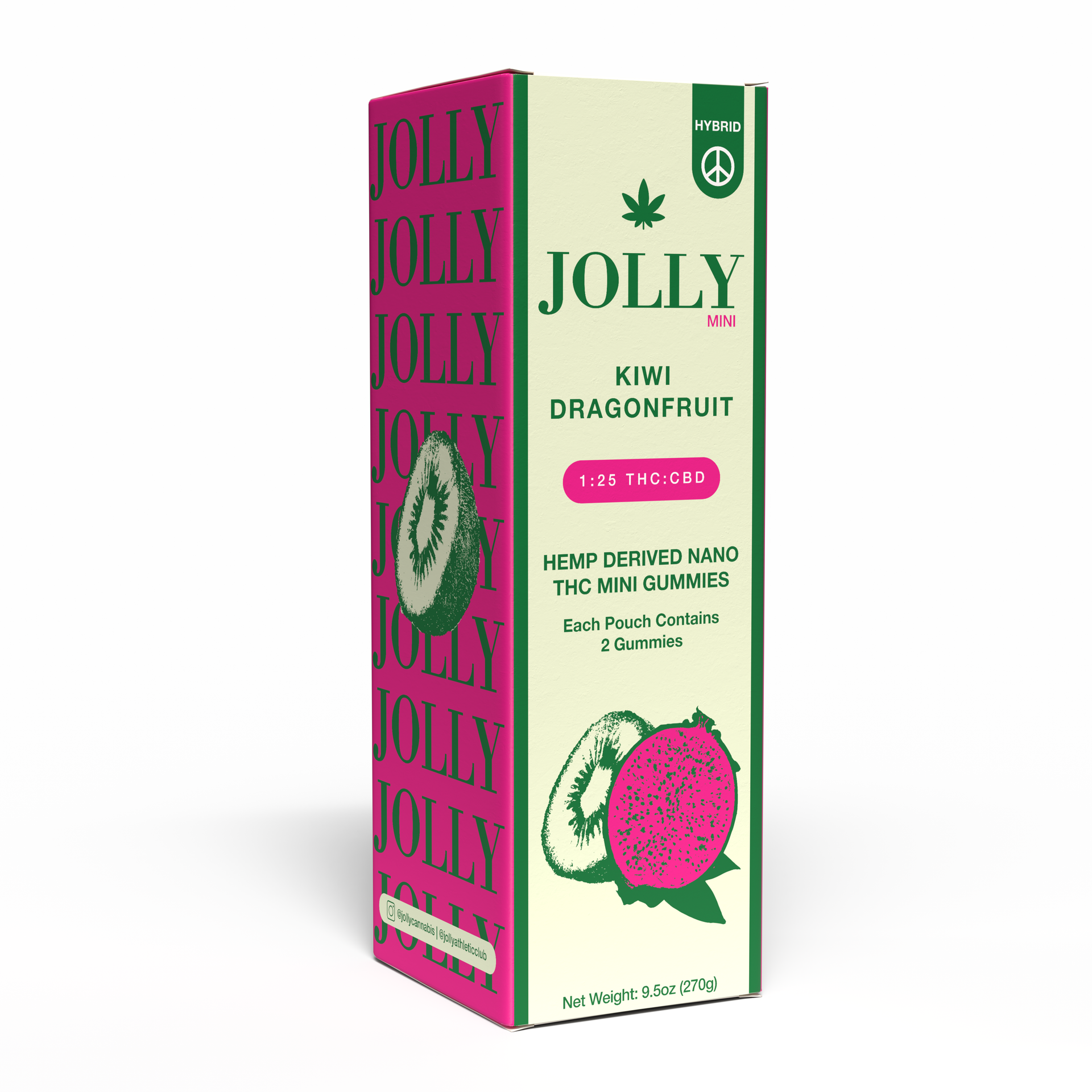 【CRDH×CNP 80%】復活のJUICY JOLLY 1ml JOLLY 1:25 THC:CBD Kiwi Dragon Fruit Gummies