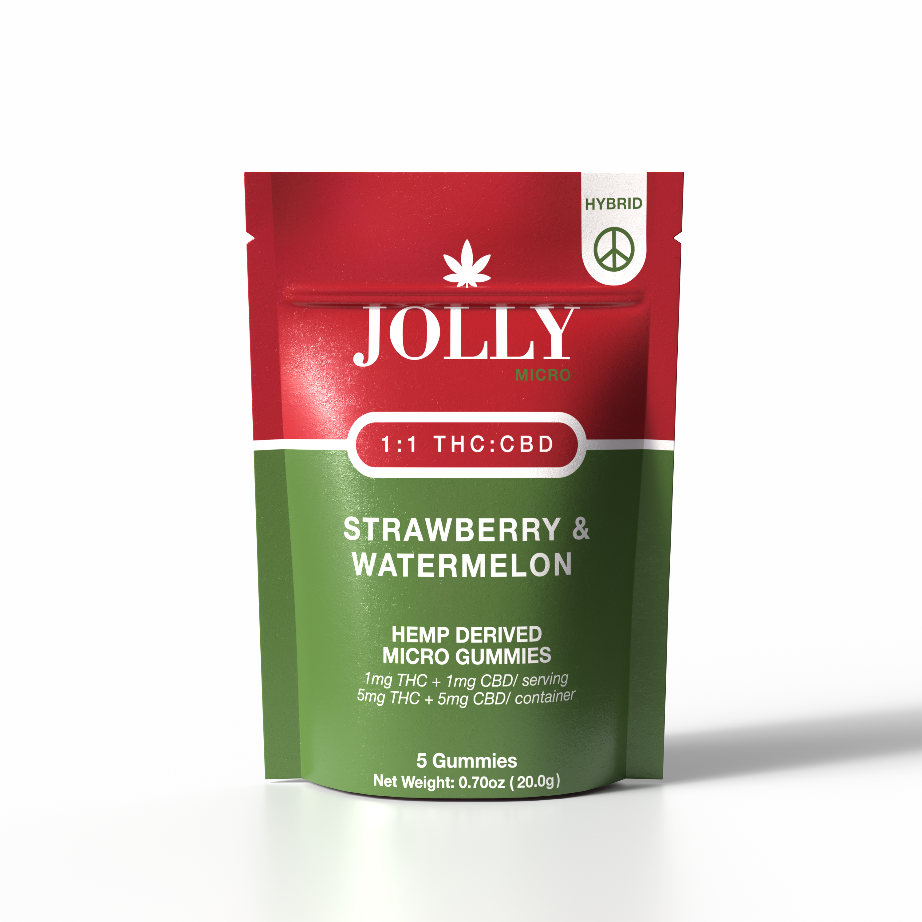 1MG 1:1 STRAWBERRY AND WATERMELON MICRO BITES - JOLLY