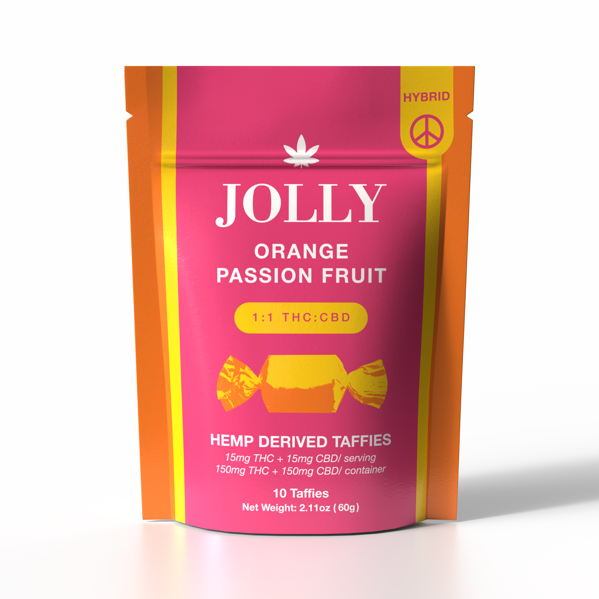 15MG ORANGE PASSION FRUIT TAFFIES - JOLLY