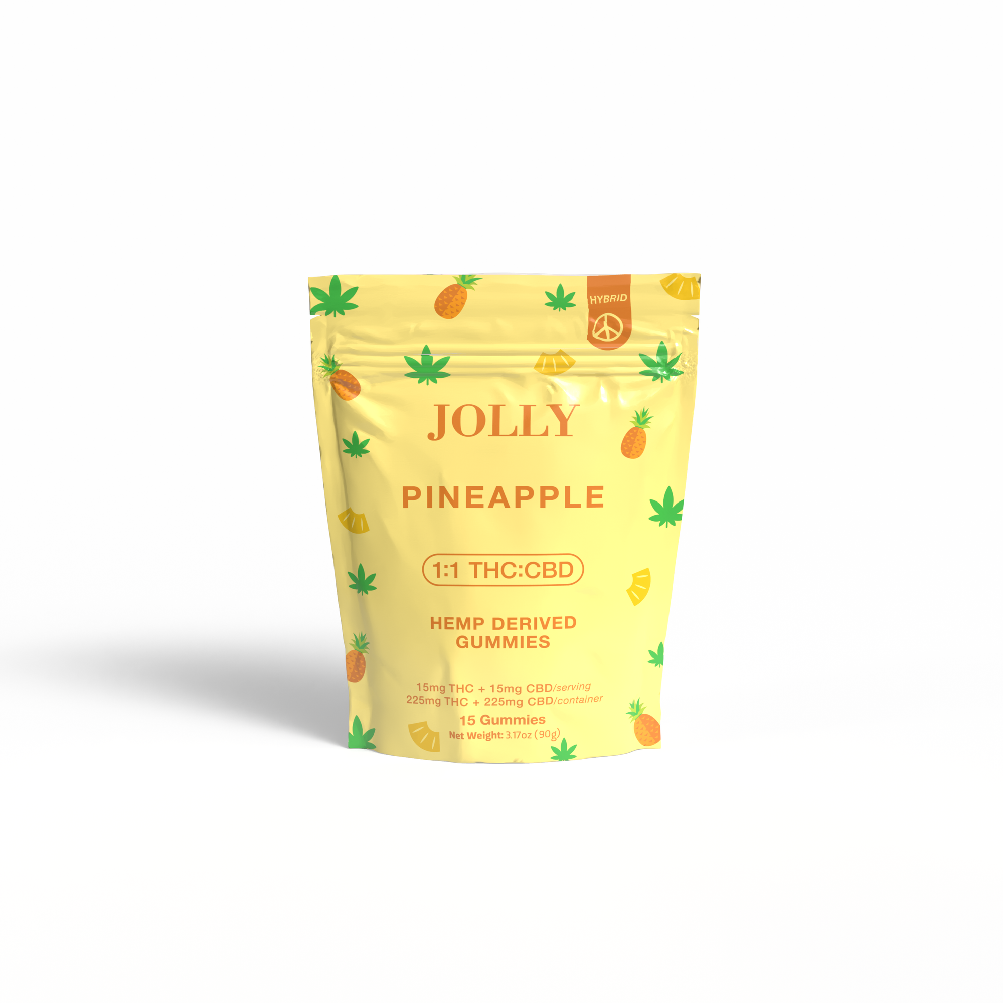 PINEAPPLE GUMMIES 15 COUNT POUCH