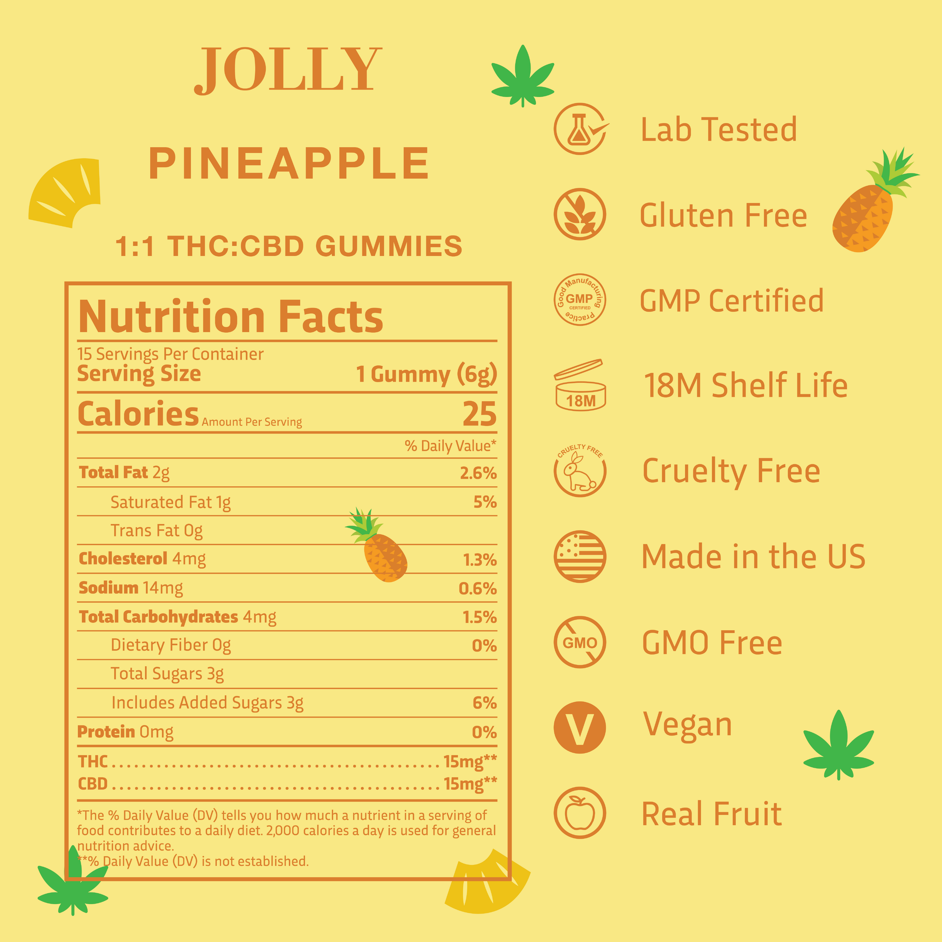 PINEAPPLE GUMMIES INGREDIENTS