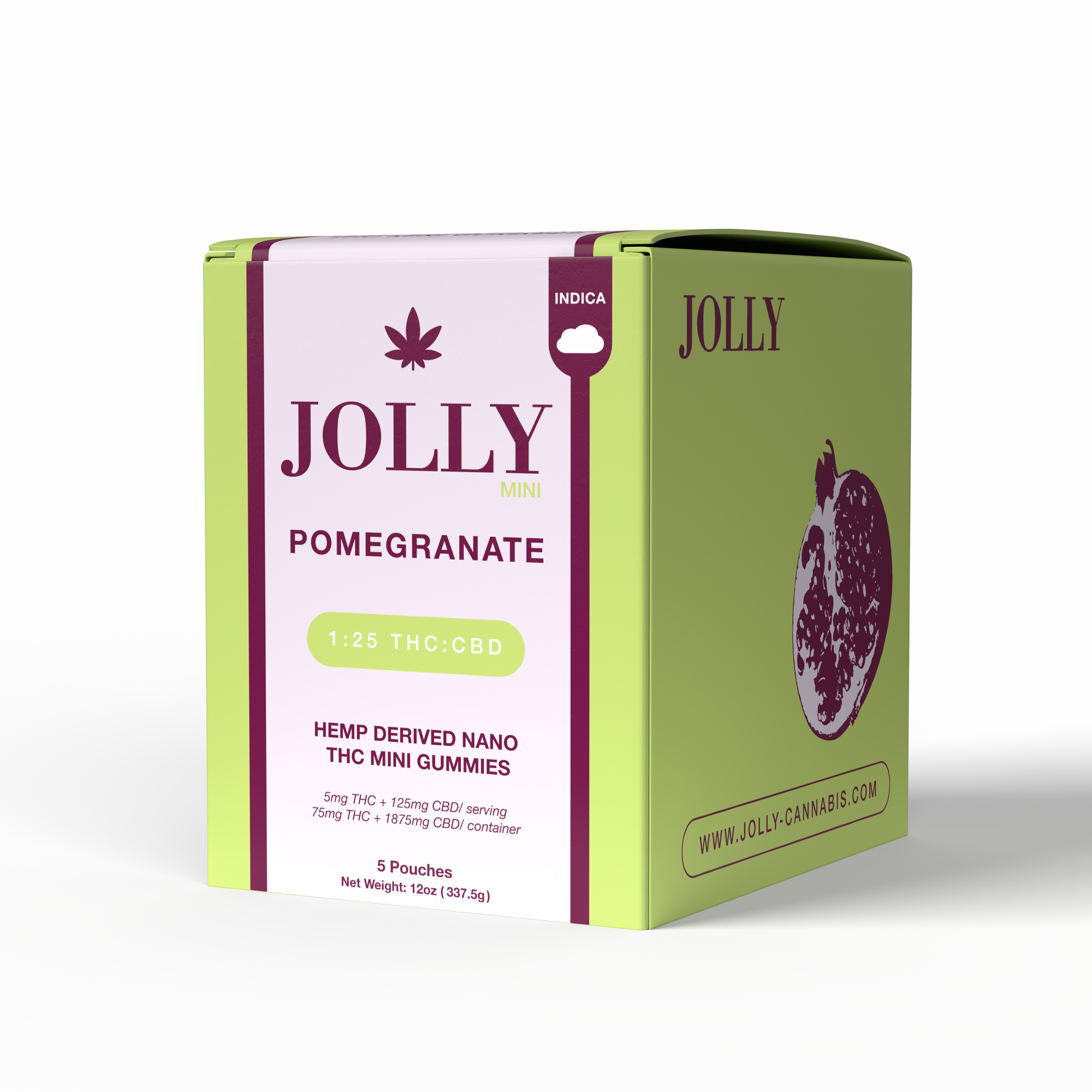 5 MG POMEGRANATE GUMMIES - JOLLY