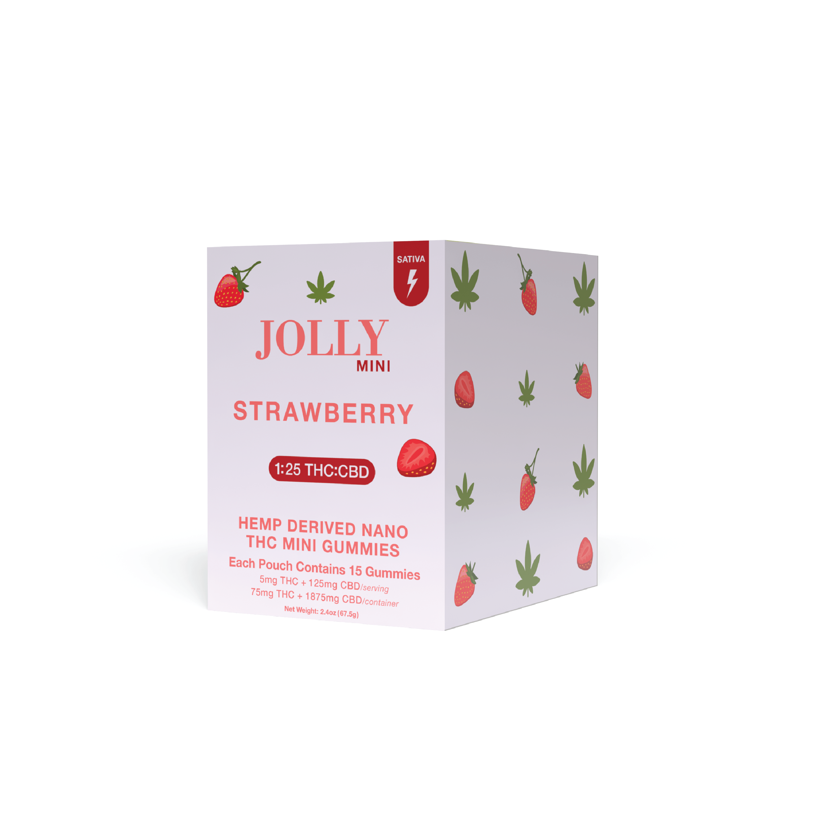 STRAWBERRY 15CT DISPLAY - 75 GUMMIES
