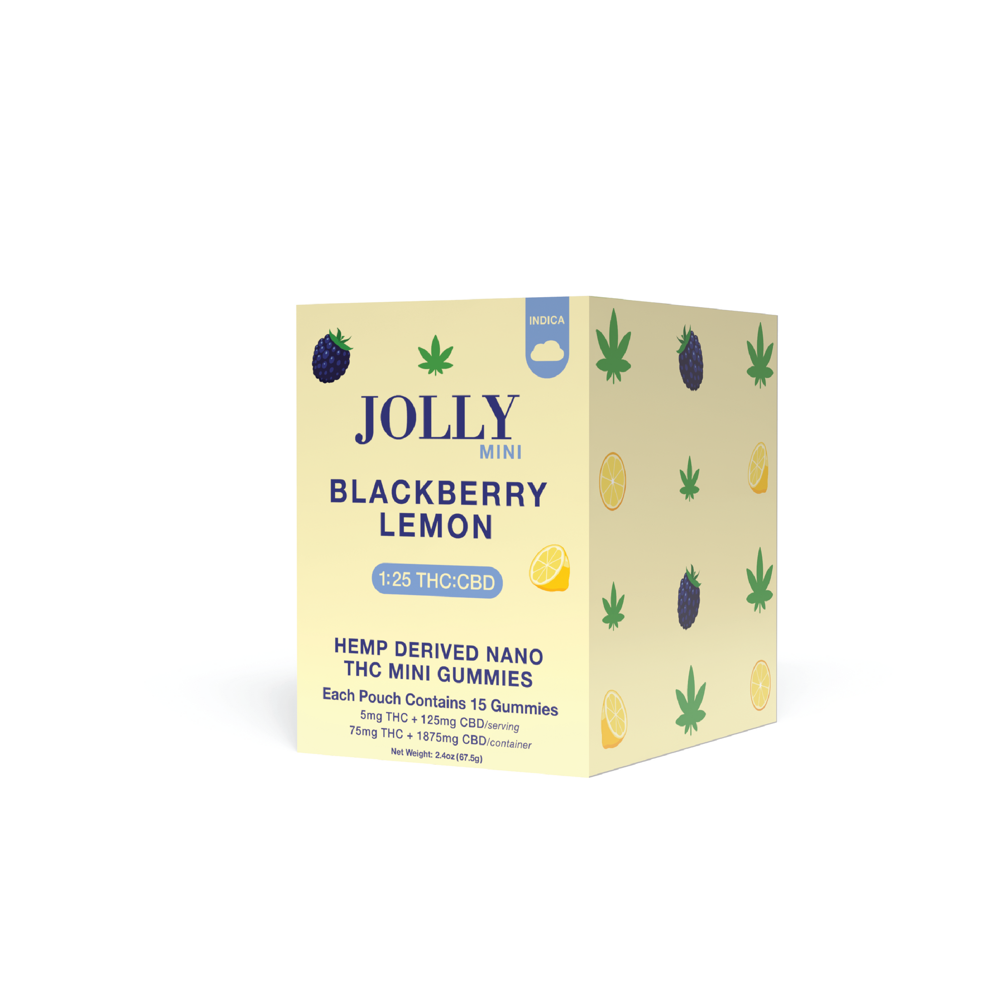 BLACKBERRY LEMON 15CT DISPLAY - 75 GUMMIES