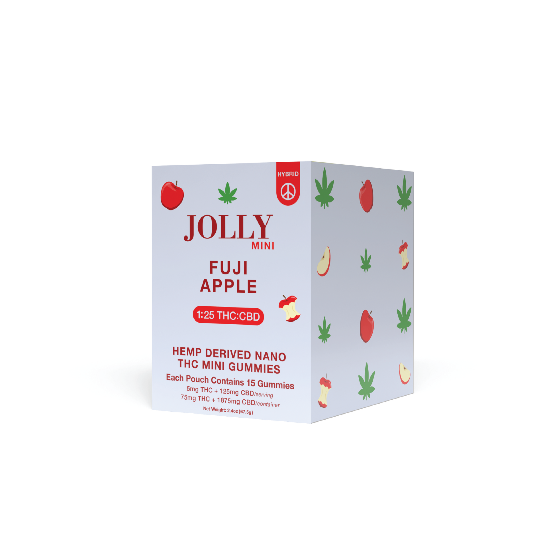 JOLLY 1:25 THC:CBD Fuji Apple Gummies