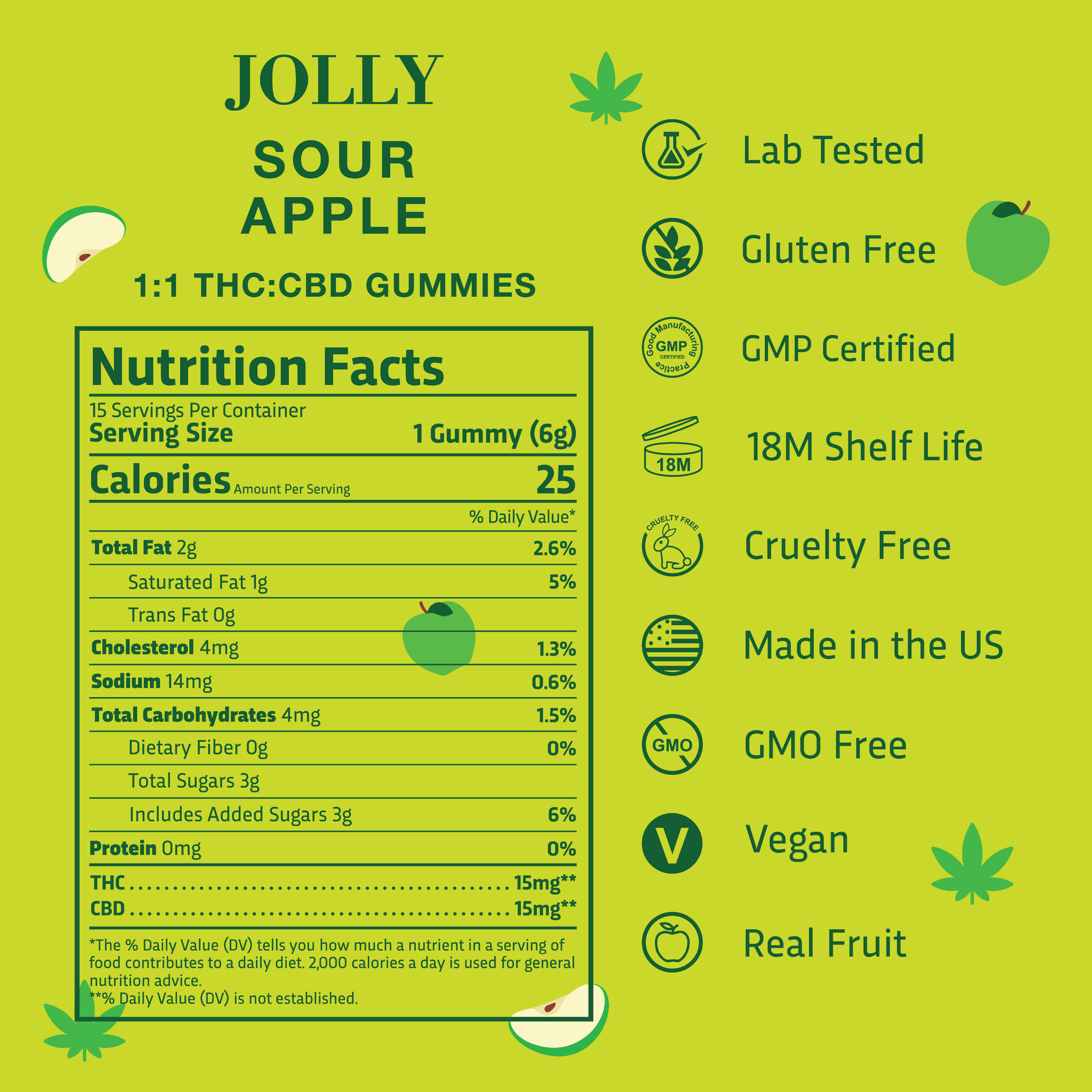 SOUR APPLE NUTRITION FACTS