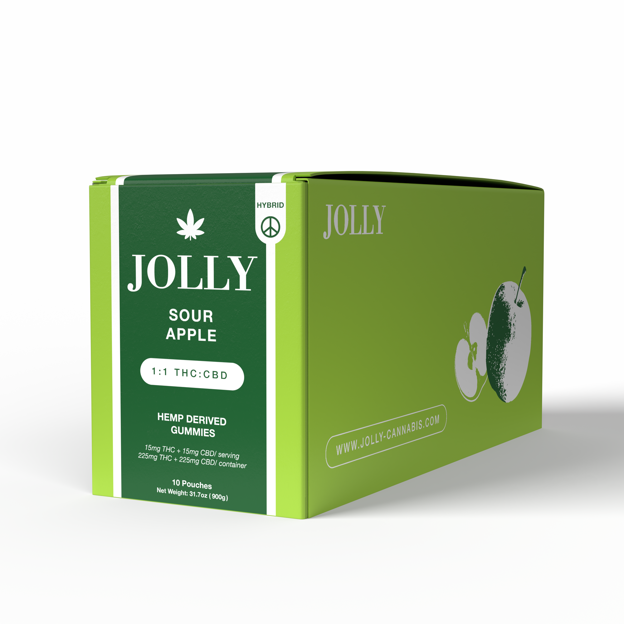 15MG SOUR APPLE GUMMIES - JOLLY