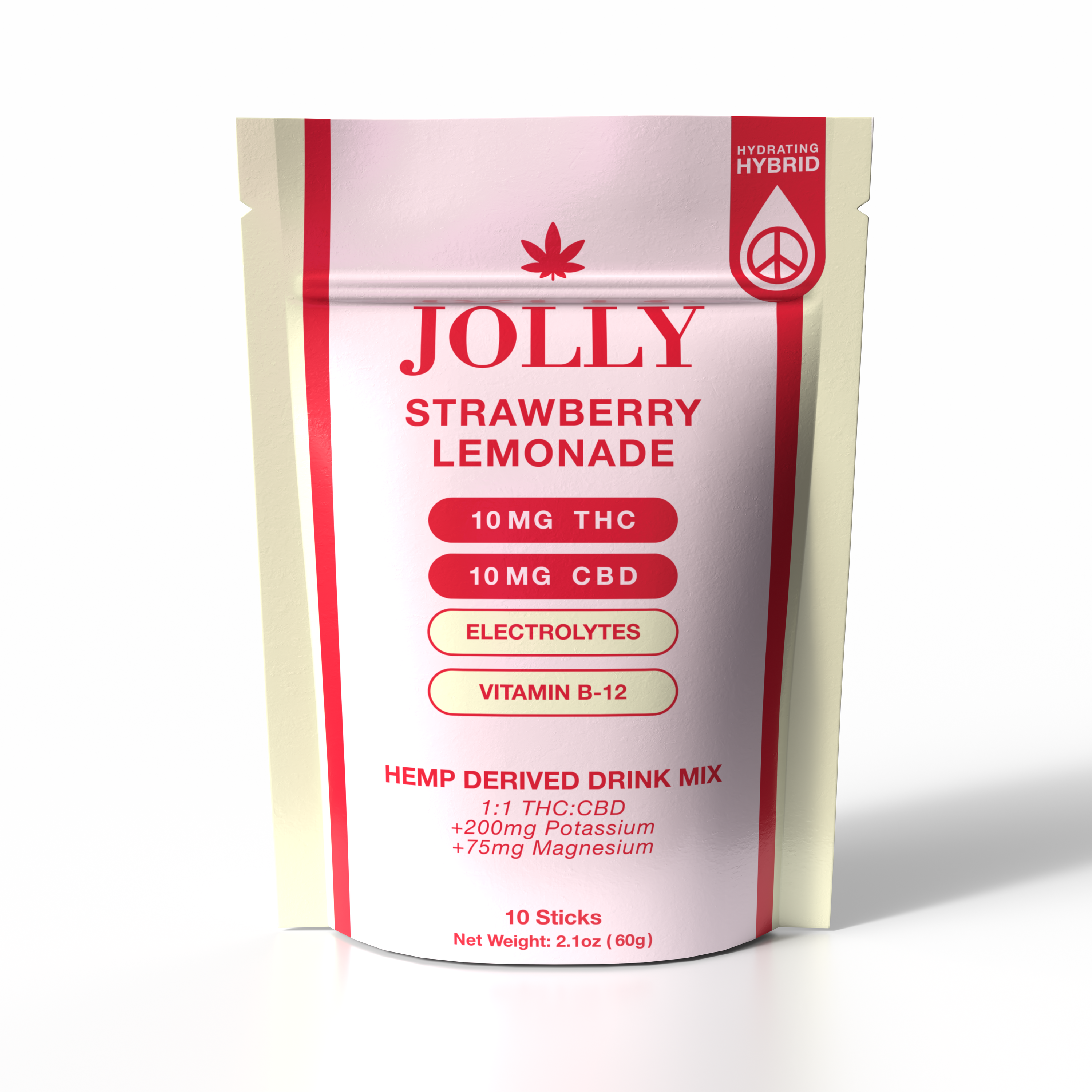 10MG STRAWBERRY LEMONADE DRINK MIX - JOLLY