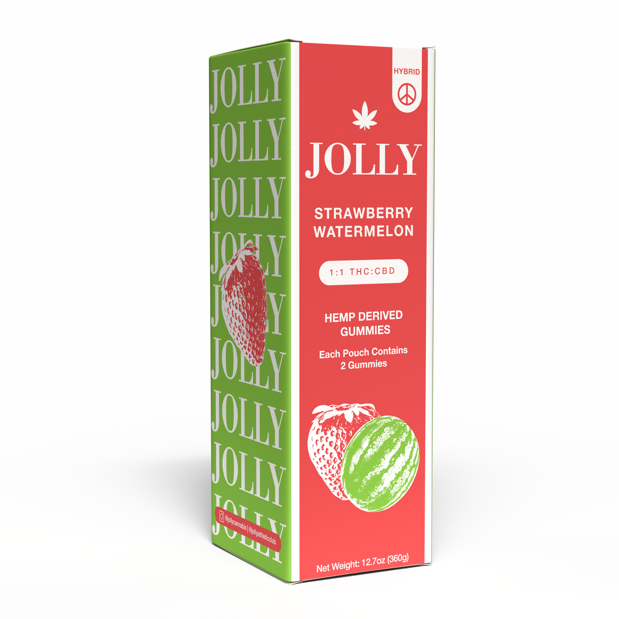 15MG STRAWBERRY WATERMELON GUMMIES - JOLLY