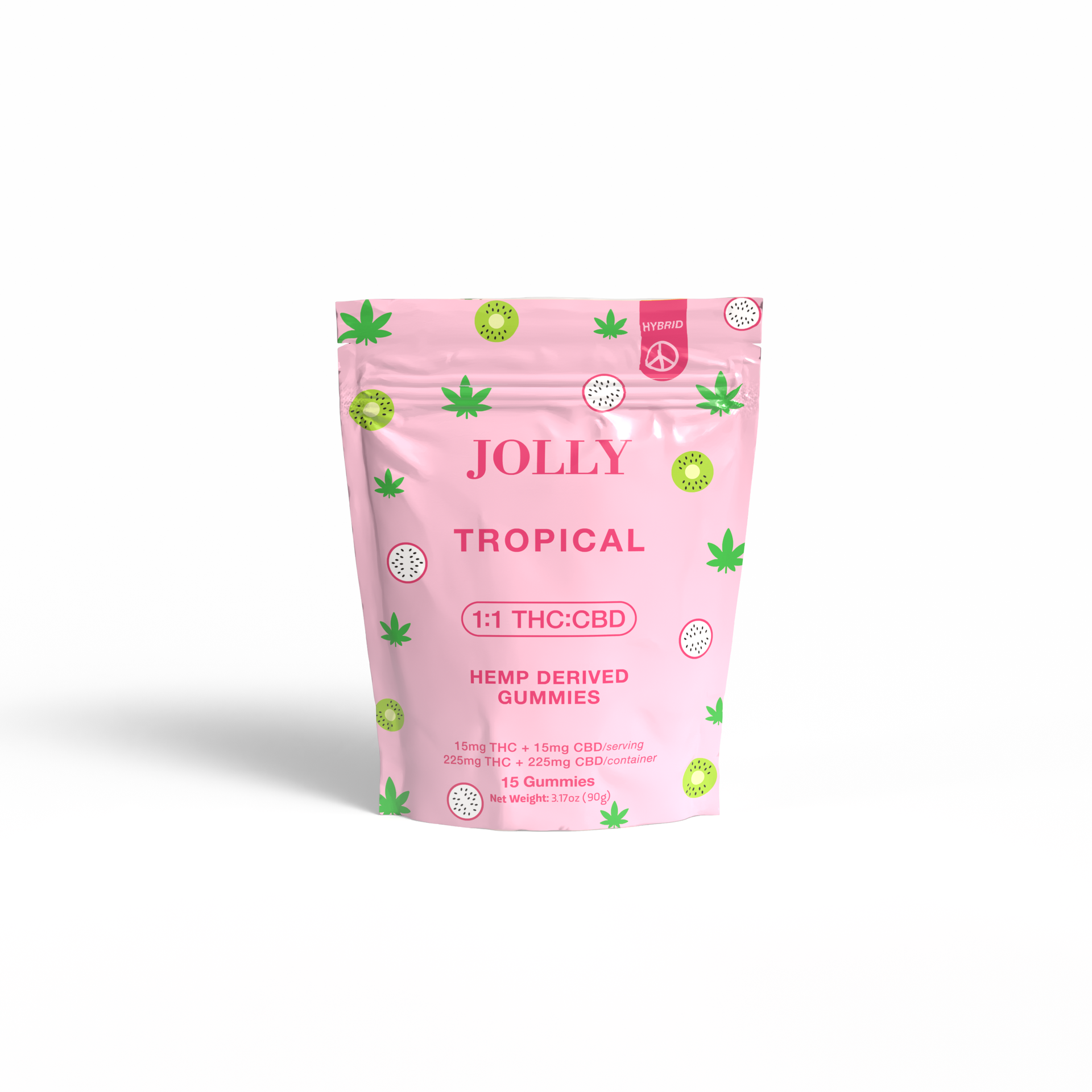 【CRDH×THXE 60%】JUICY JOLLY 1ml JOLLY 1:1 THC:CBD Tropical Gummies