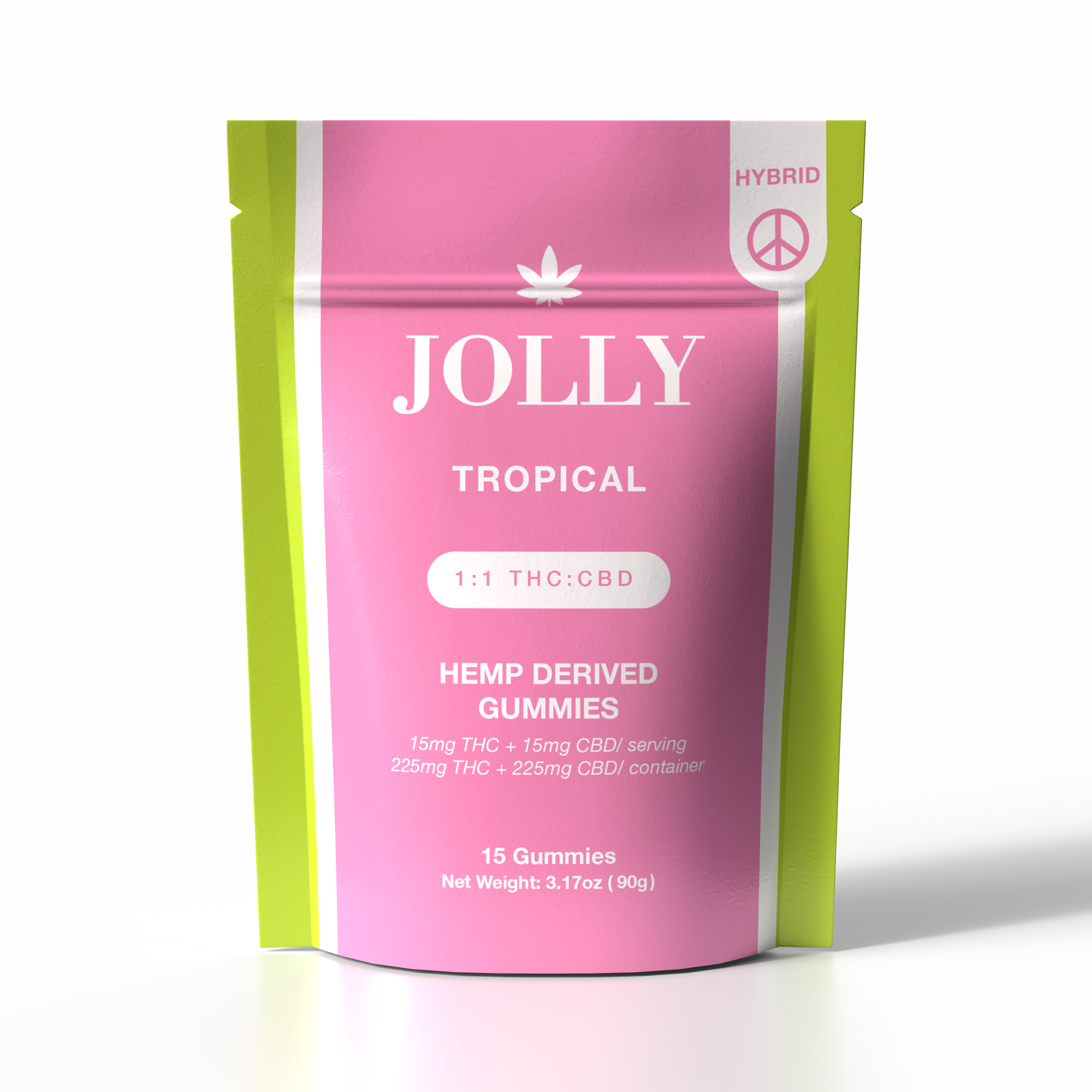 JOLLY 1:1 THC:CBD Tropical Gummies