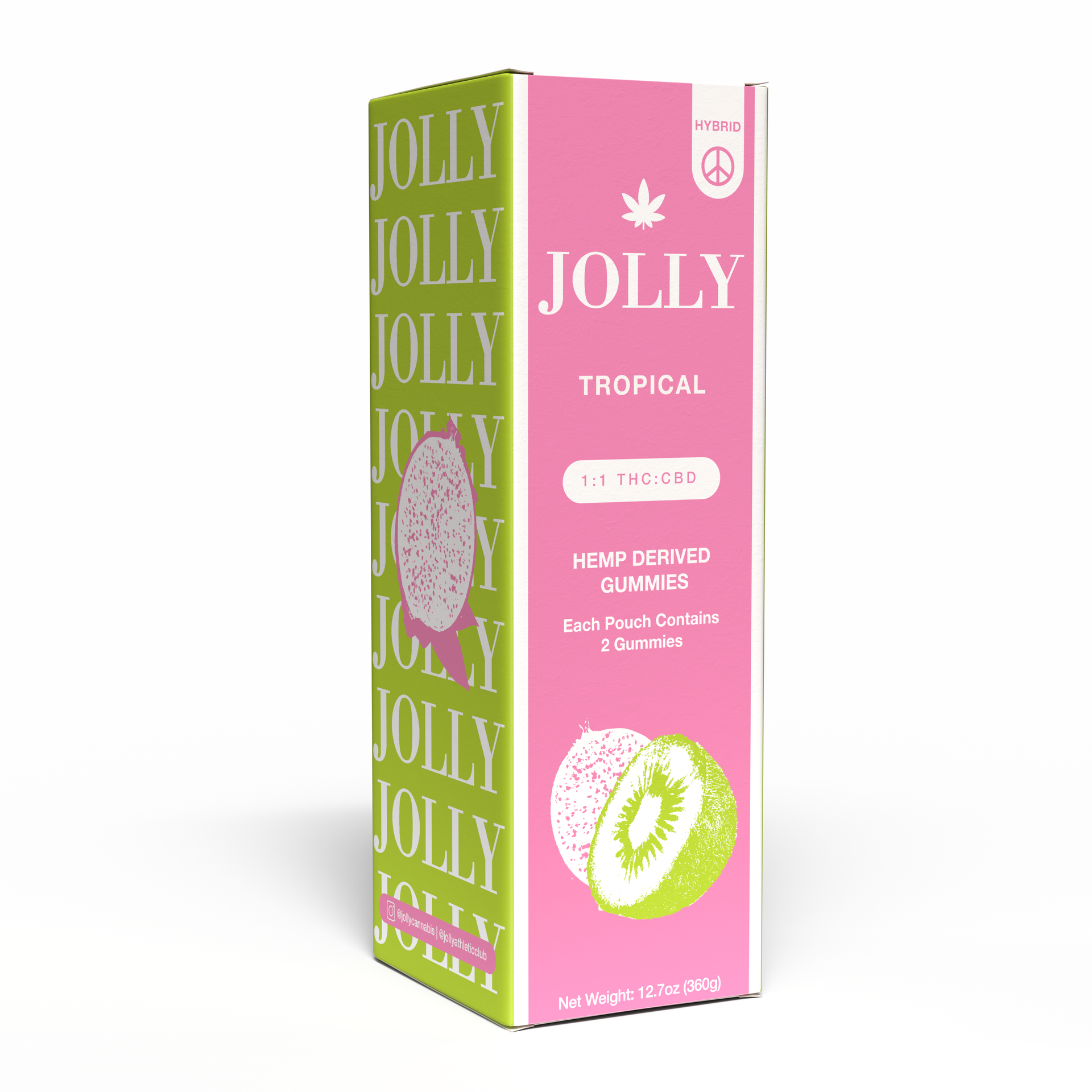 JOLLY 1:1 THC:CBD Tropical Gummies