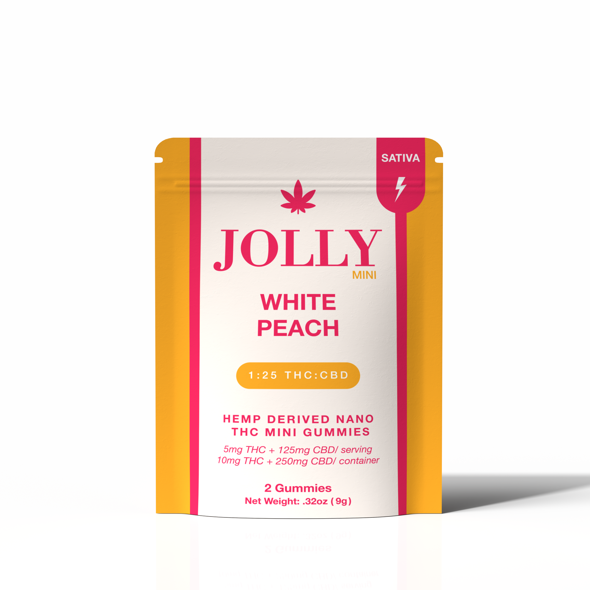 5 MG WHITE PEACH GUMMIES