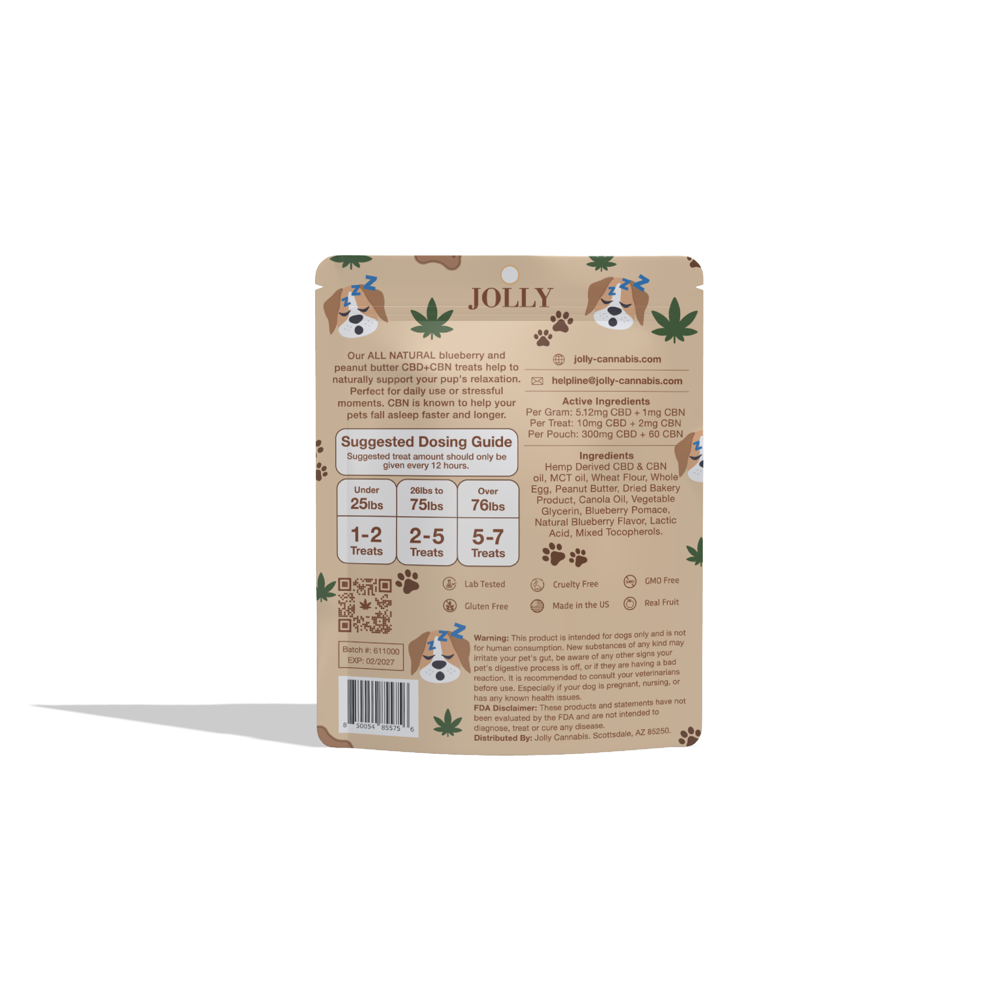 NUTRITION FACTS OF SLEEPY DOG TREATS