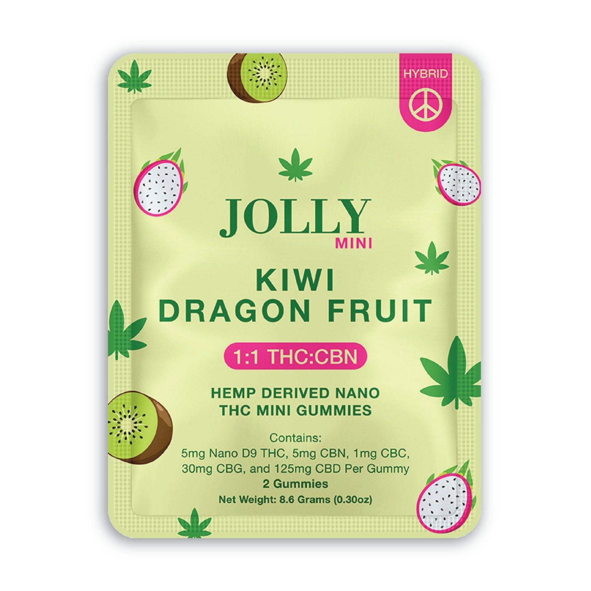 JOLLY - KIWI DRAGONFRUIT (HYBRID) - Mini Gummies
