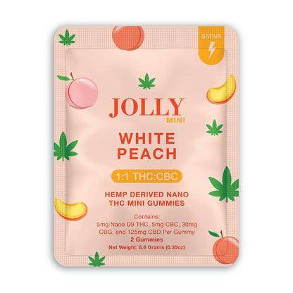 JOLLY - WHITE PEACH (SATIVA) - Mini Gummies
